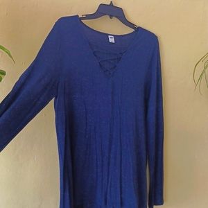 Navy long sleeve top